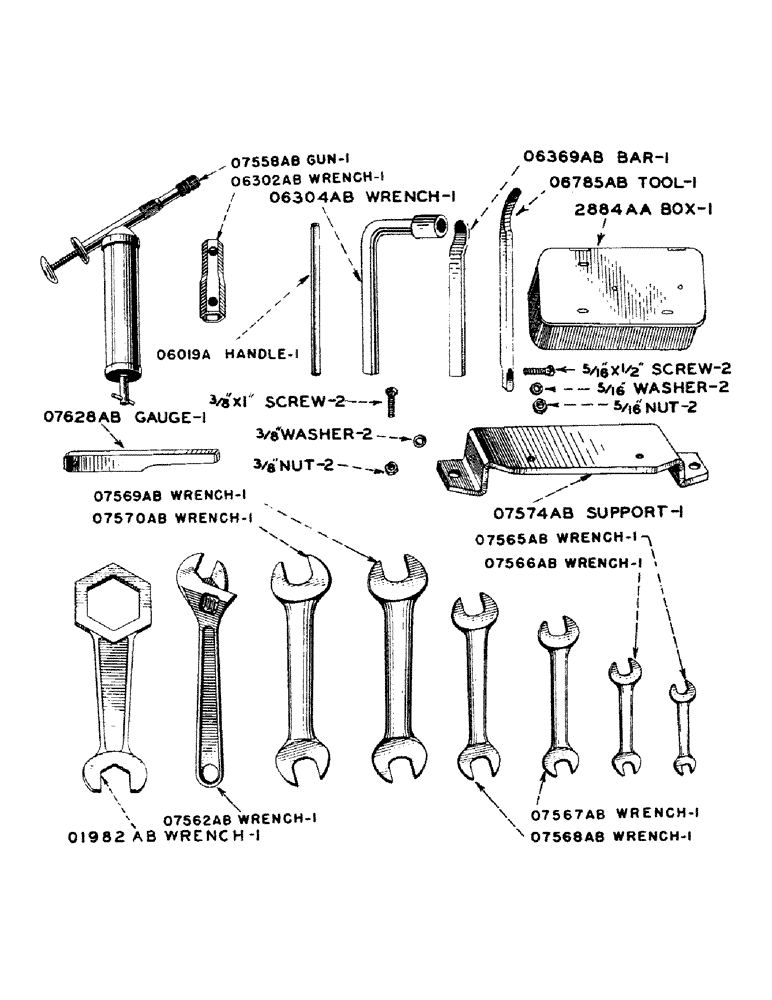 Схема запчастей Case IH SO-SERIES - (167) - TOOLS, S, SC, SO (88) - ACCESSORIES
