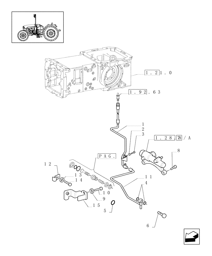 Схема запчастей Case IH JX1075C - (1.28.8[01]) - GEAR LUBRICATION SYSTEM - C5723 (03) - TRANSMISSION