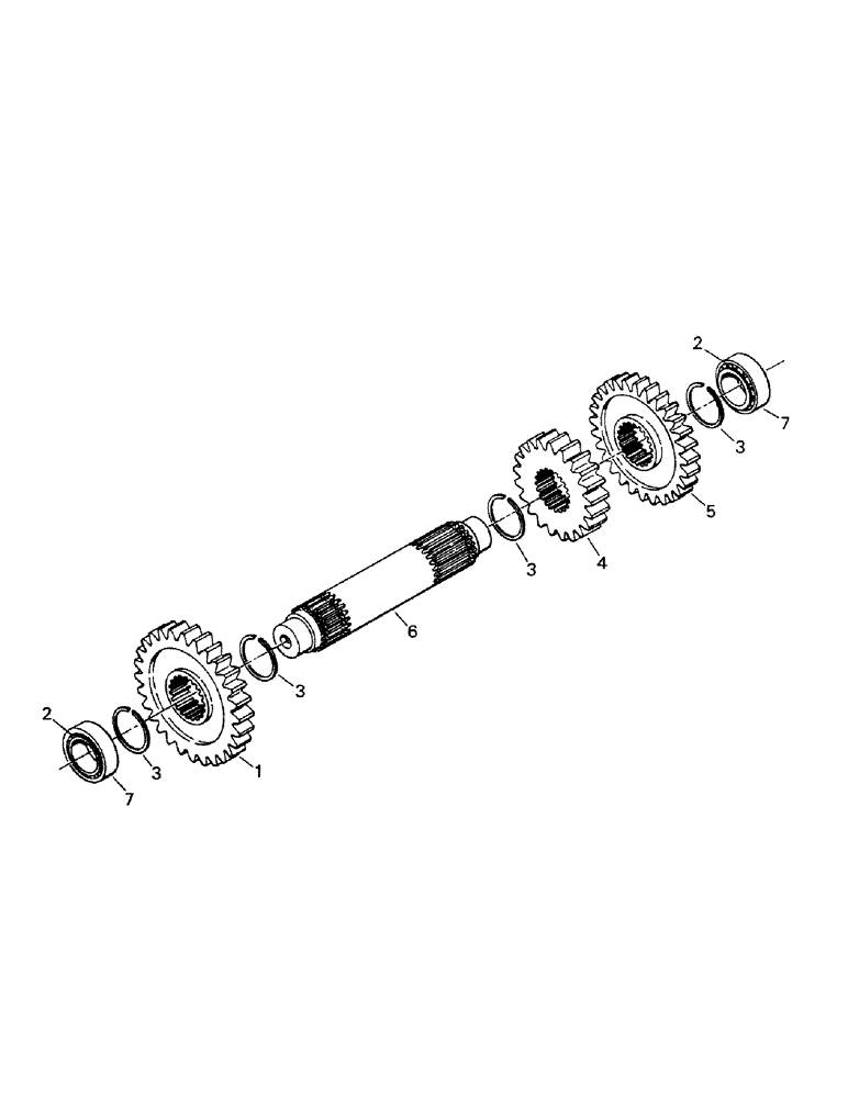 Схема запчастей Case IH CP-1325 - (04-30) - COMPOUND SHAFT (04) - Drive Train