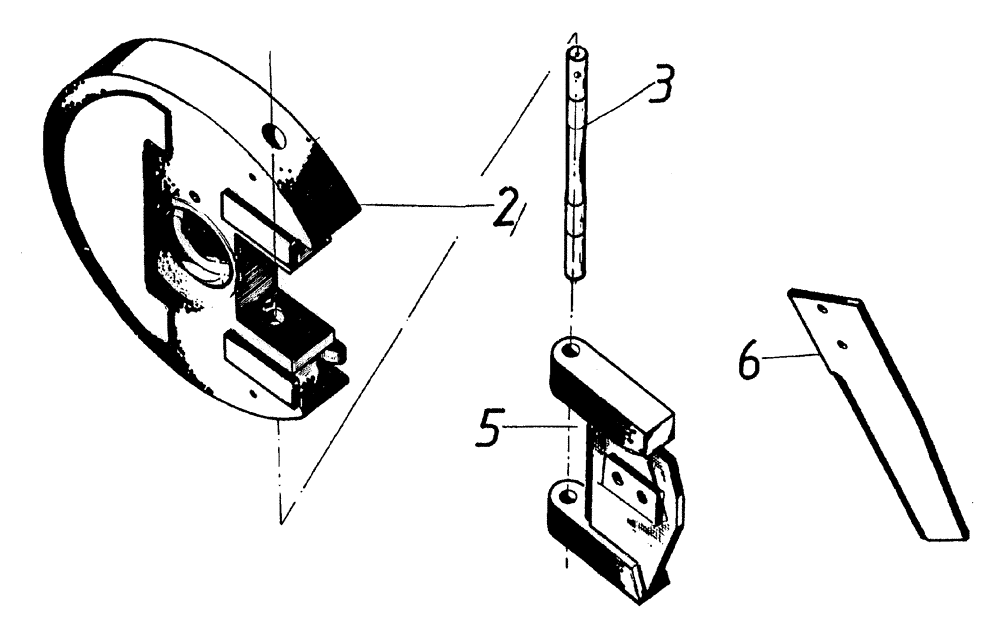 Схема запчастей Case IH 7700 - (A02[25]) - SWINGING KNIFE CHOPPER Mainframe & Functioning Components