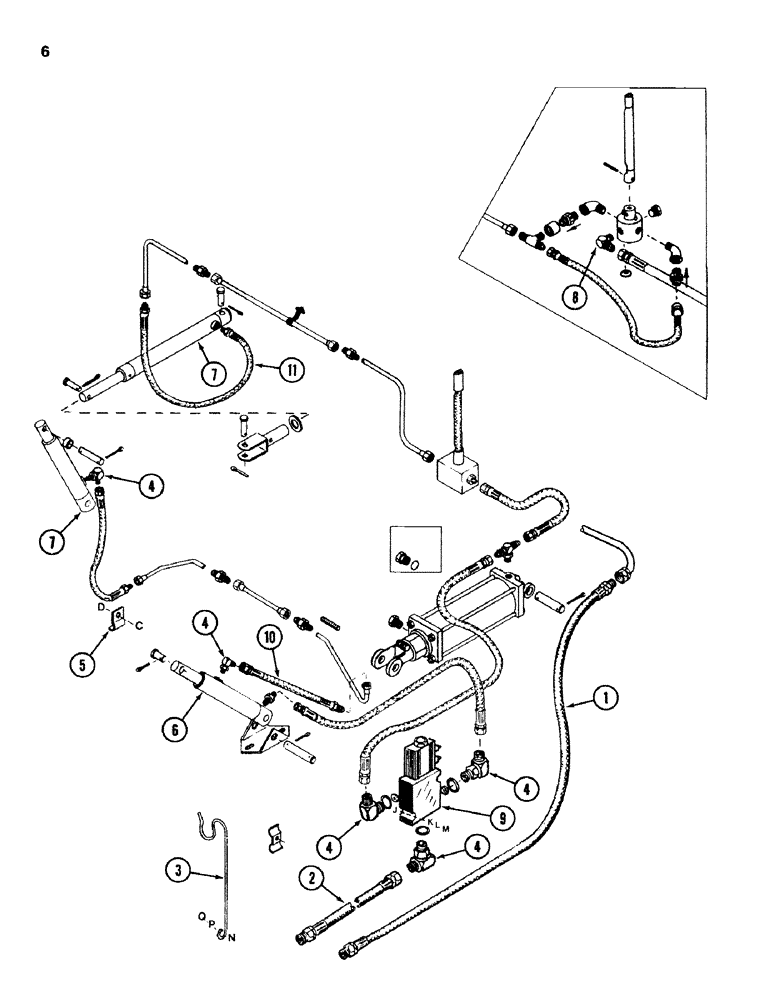 Схема запчастей Case IH 750 - (06) - HYDRAULICS, FRONT UNIT 