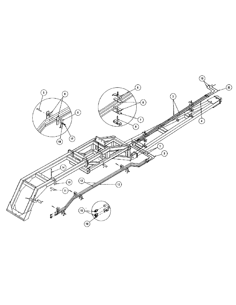 Схема запчастей Case IH CONCORD - (B50) - TANK TO TRACTOR HYDRAULICS 