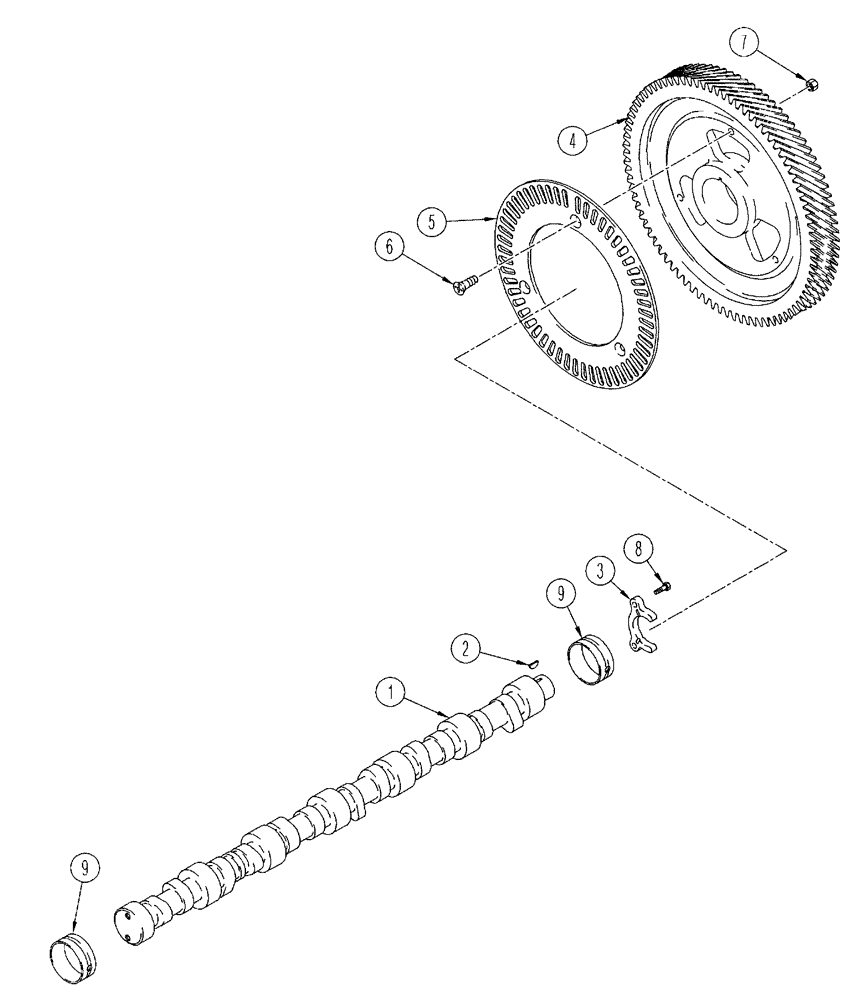 Схема запчастей Case IH FLX4300 - (02-046) - CAMSHAFT (01) - ENGINE