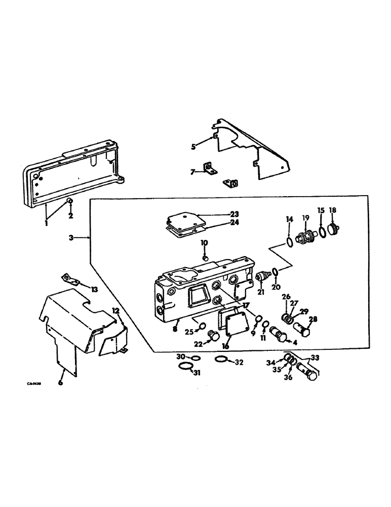 Схема запчастей Case IH 1456 - (13-07) - SUPERSTRUCTURE, SEAT AND HYDRAULIC COMPONENT SUPPORT (05) - SUPERSTRUCTURE