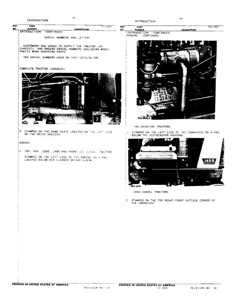 Схема запчастей Case IH HYDRO 100 - (01-8) - INTRODUCTION - SERIAL NUMBERS AND LETTERS (00) - GENERAL