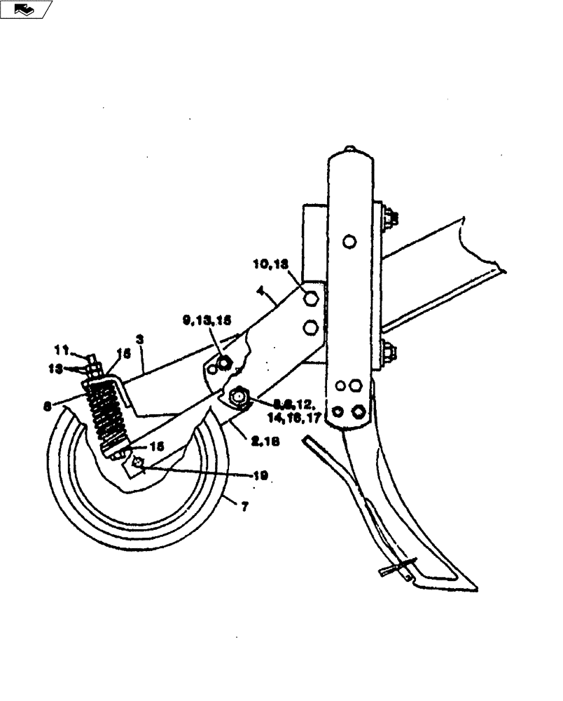 Схема запчастей Case IH FERTILIZER - (75.100.01) - PACKER WHEEL (75) - SOIL PREPARATION