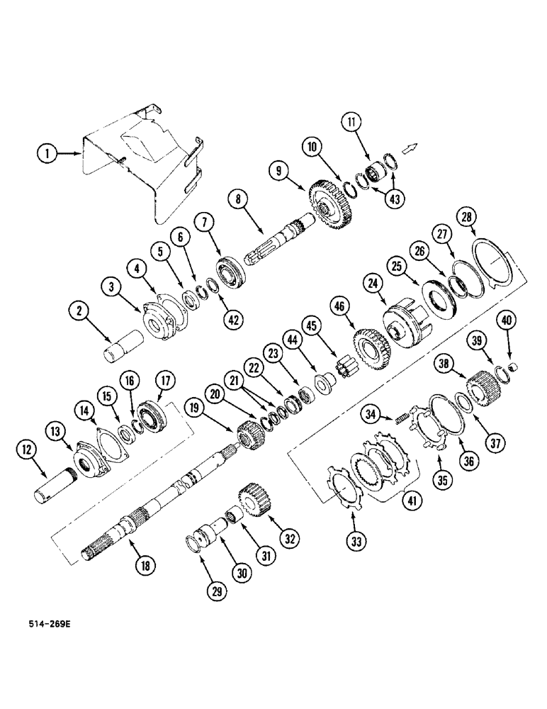 Схема запчастей Case IH 248 - (6-472) - INDEPENDENT POWER TAKE OFF - DUAL SPEED (06) - POWER TRAIN