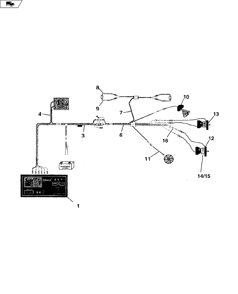 Схема запчастей Case IH 9000 - (35.100.03) - CONTROL SYSTEM SINGLE OR DUAL DRIVE (35) - HYDRAULIC SYSTEMS