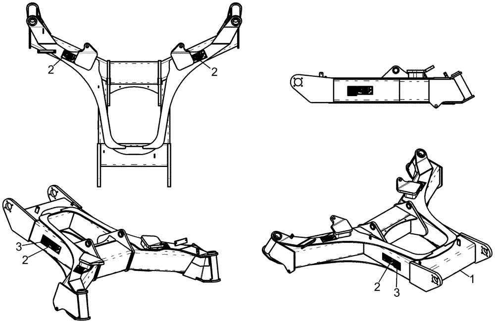 Схема запчастей Case IH 1260 - (90.108.04) - DECALS - STRAIGHT CARRIER (90) - PLATFORM, CAB, BODYWORK AND DECALS