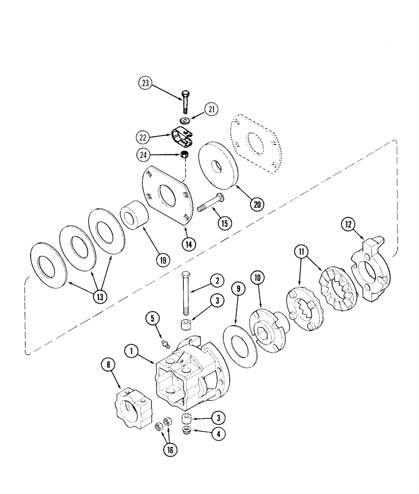 Схема запчастей Case IH 1043 - (09-20) - STALK ROLL DRIVE BELLEVILLE SPRING CLUTCH - 1043, 1063, 1083 (09) - CHASSIS