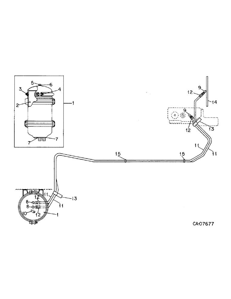 Схема запчастей Case IH 4586 - (12-07) - POWER, AUXILIARY ENGINE OIL FILTER PARTS ACCESSORY Power