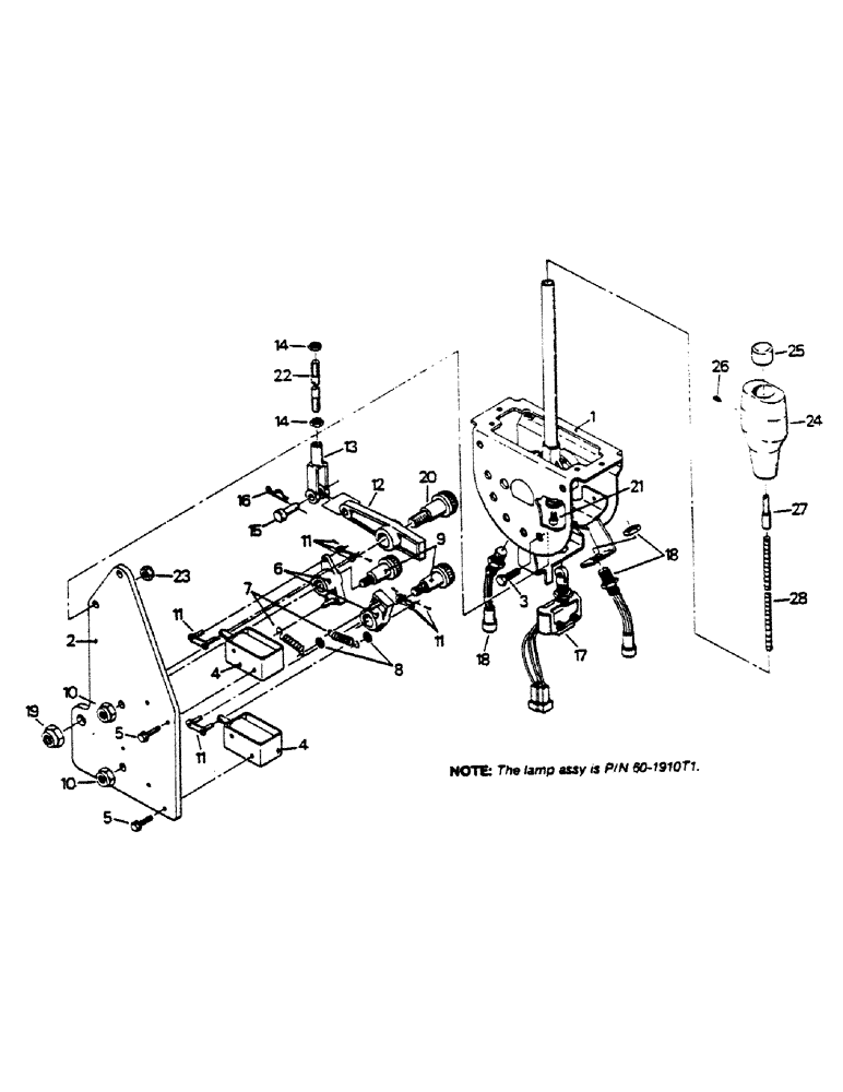 Схема запчастей Case IH 9170 - (01-35) - TRANSMISSION MODE CONTROL ASSEMBLY (10) - CAB