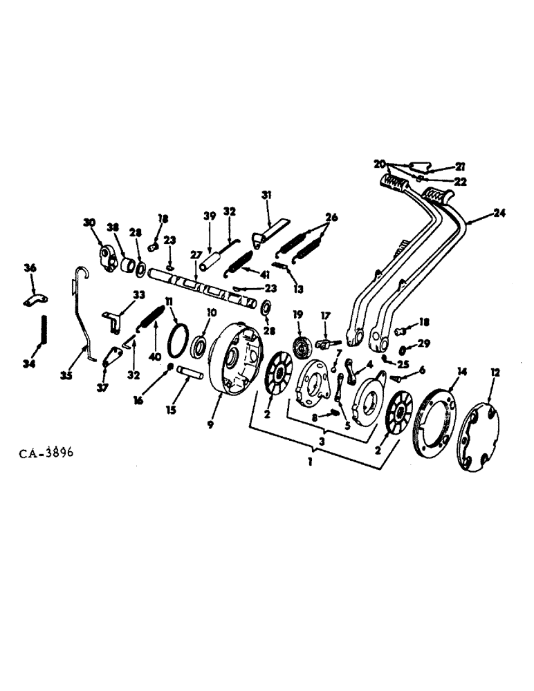Схема запчастей Case IH HYDRO 86 - (04-01) - BRAKES, BRAKE LOCK AND CONNECTIONS (5.1) - BRAKES