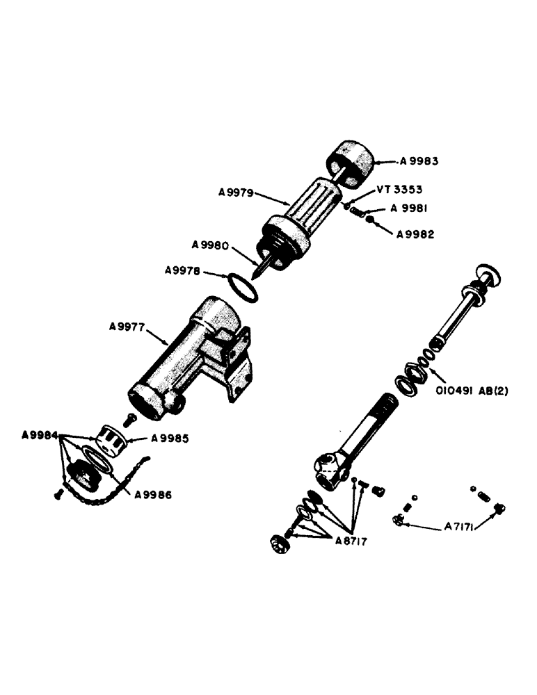 Схема запчастей Case IH 700 - (073) - POWRCEL DIESEL ENGINE, PARTS FOR 010060AB DISPENSER AND PUMP, PARTS FOR STARTING FLUID PRIMER PUMP (02) - ENGINE