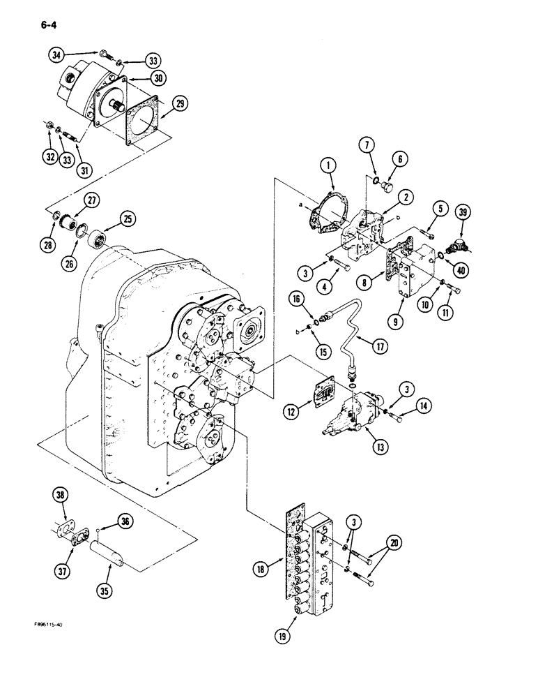 Схема запчастей Case IH 9180 - (6-04) - TRANSMISSION (06) - POWER TRAIN