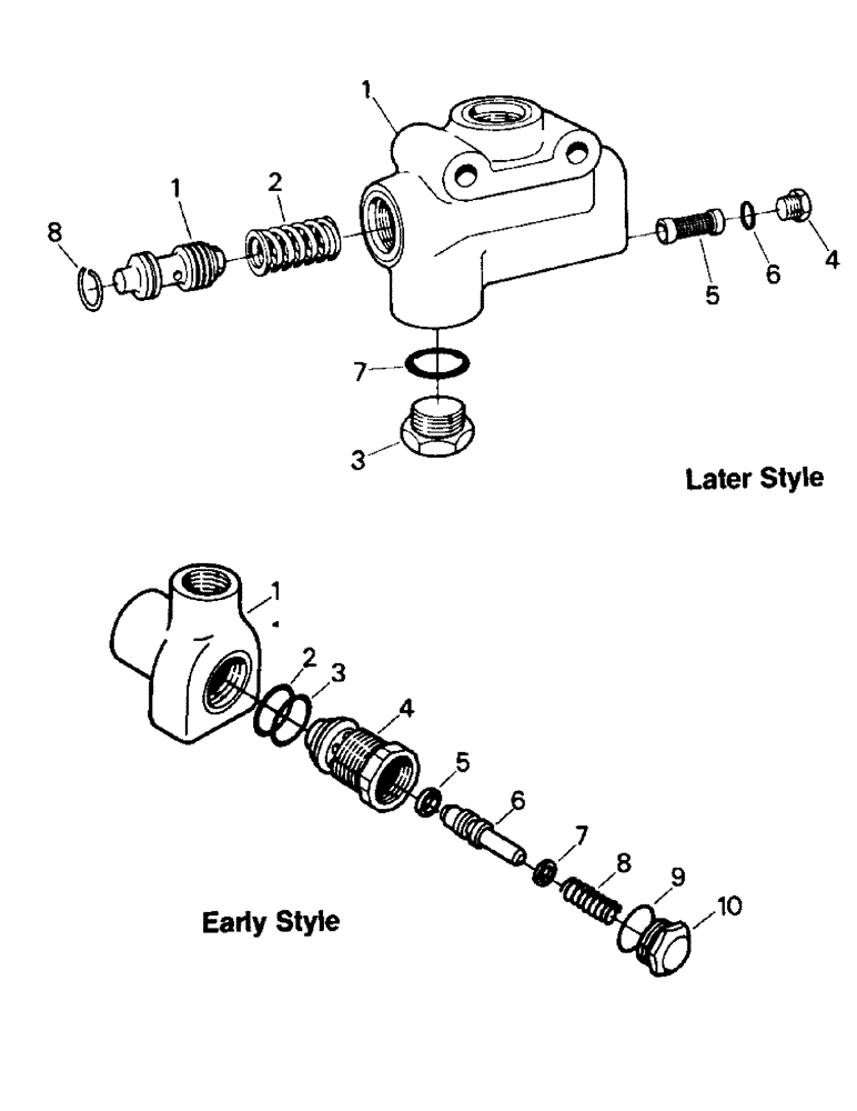 Схема запчастей Case IH STEIGER - (08-12) - RELIEF VALVES (07) - HYDRAULICS