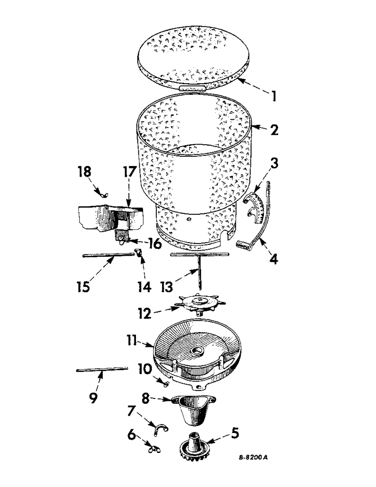 Схема запчастей Case IH 412 - (AH-2) - HOPPER 