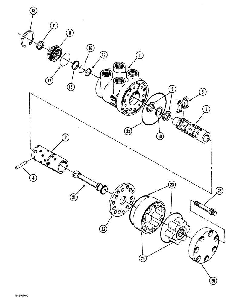 Схема запчастей Case IH STEIGER - (5-10) - STEERING CONTROL VALVE (05) - STEERING