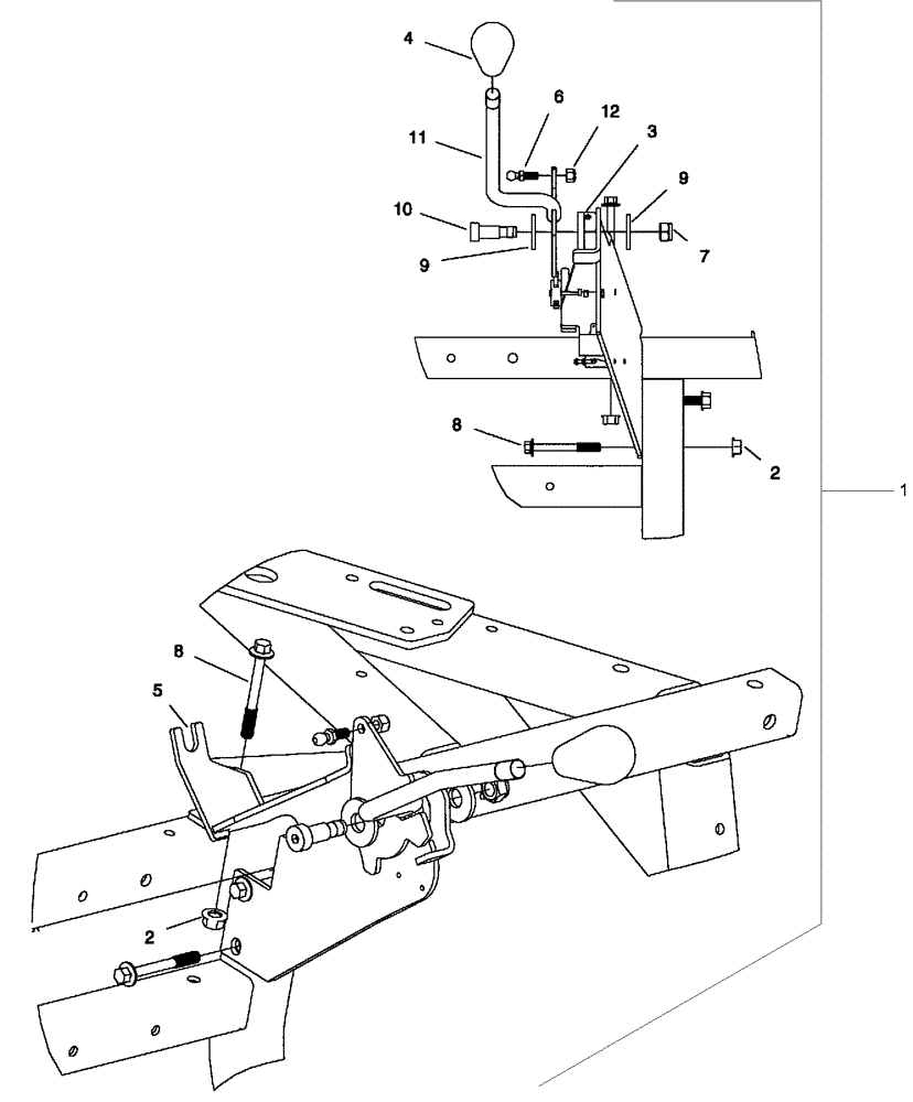Схема запчастей Case IH SCOUT XL - (21.135.01) - FORWARD/REVERSE SHIFTER ASSEMBLY (21) - TRANSMISSION