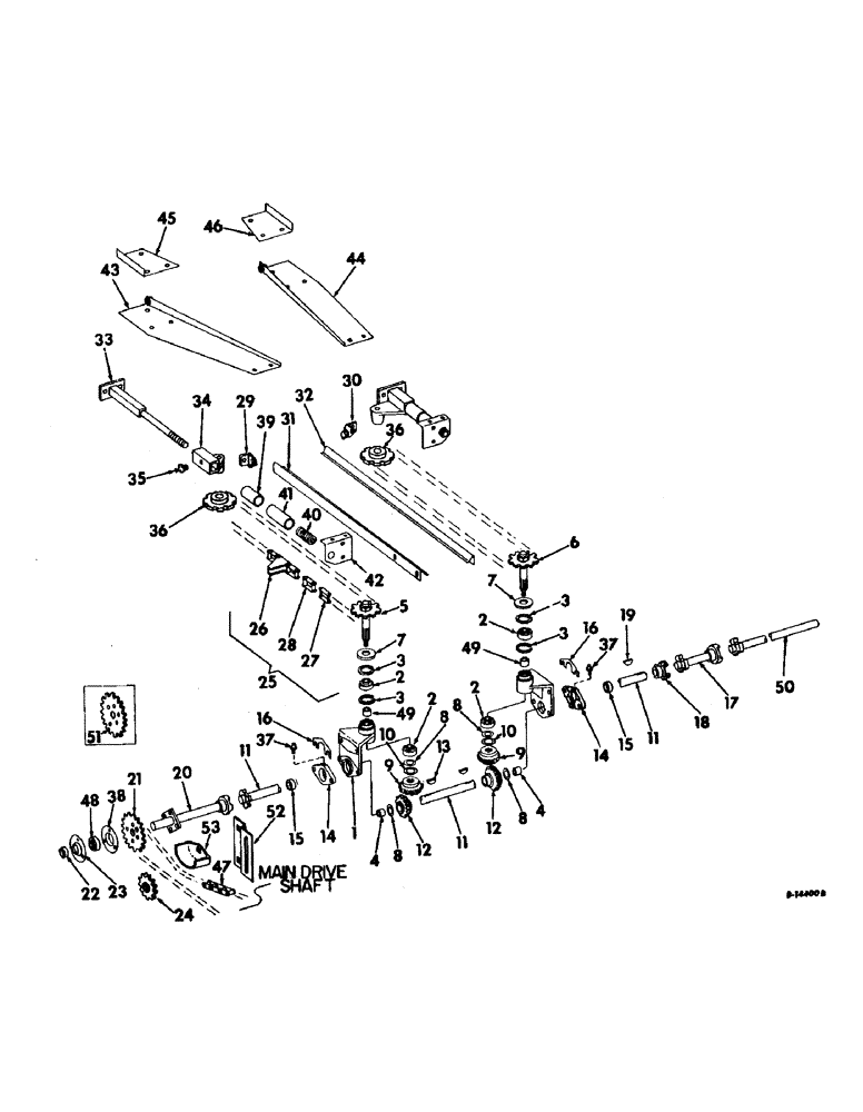 Схема запчастей Case IH 630N - (G-17) - GATHERER DRIVE (58) - ATTACHMENTS/HEADERS