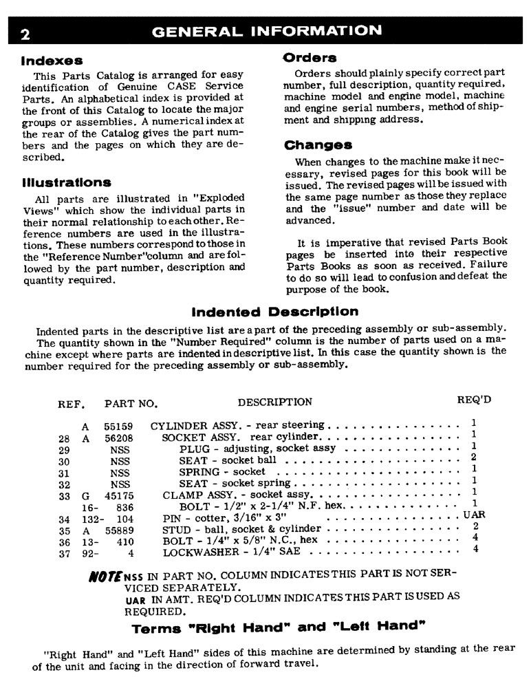 Схема запчастей Case IH WWC37-SERIES - (02) - GENERAL INFORMATION (Apr 30 2002 3:02:00.0020 PM) 