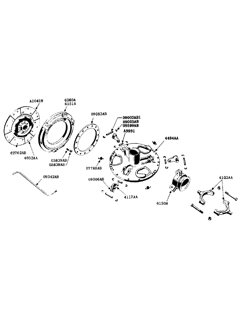Схема запчастей Case IH SC-SERIES - (048) - HAND CLUTCH (06) - POWER TRAIN