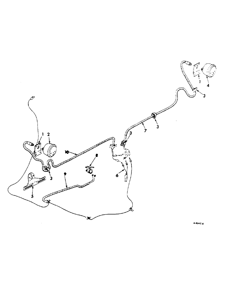 Схема запчастей Case IH 2544 - (G-31) - ELECTRICAL SYSTEM, COMBINATION TAIL AND STOP LIGHT, FARMALL TRACTORS EQUIPPED WITH CAB (06) - ELECTRICAL SYSTEMS