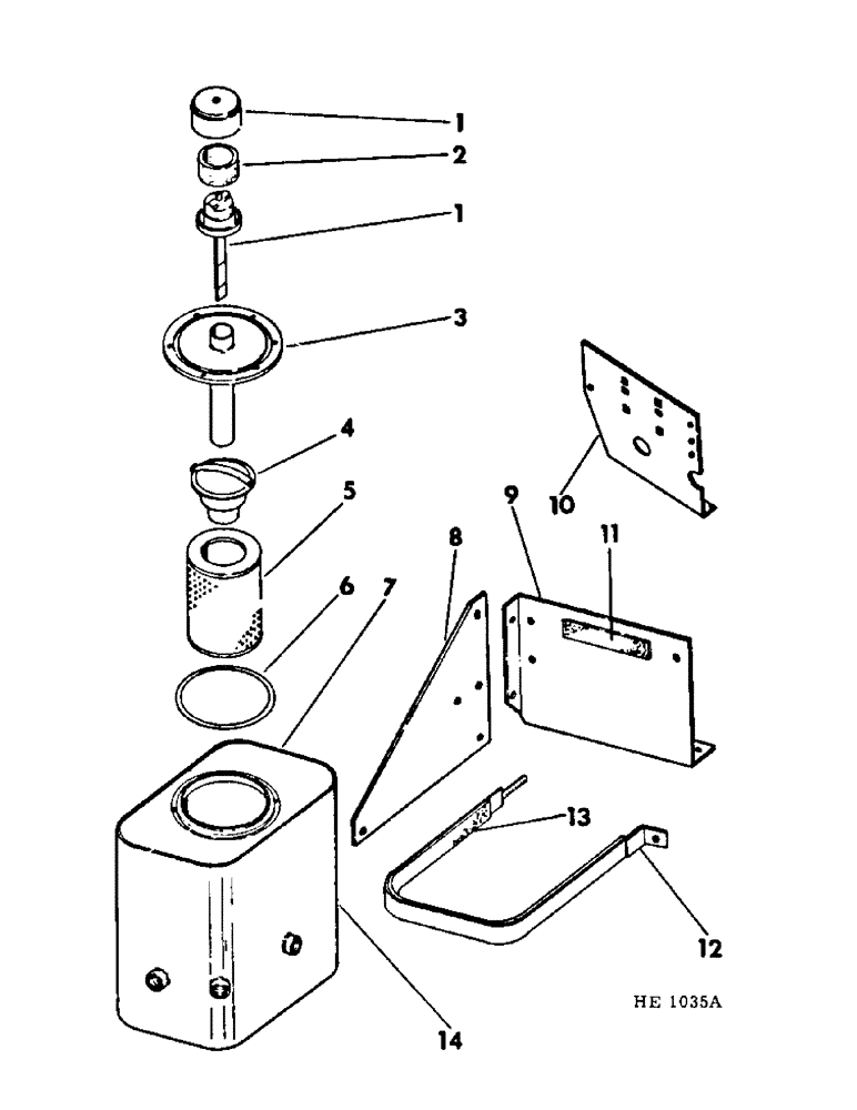 Схема запчастей Case IH 275 - (F-19) - HYDRAULIC SYSTEM, HYDRAULIC OIL RESERVOIR AND MOUNTING (07) - HYDRAULIC SYSTEM