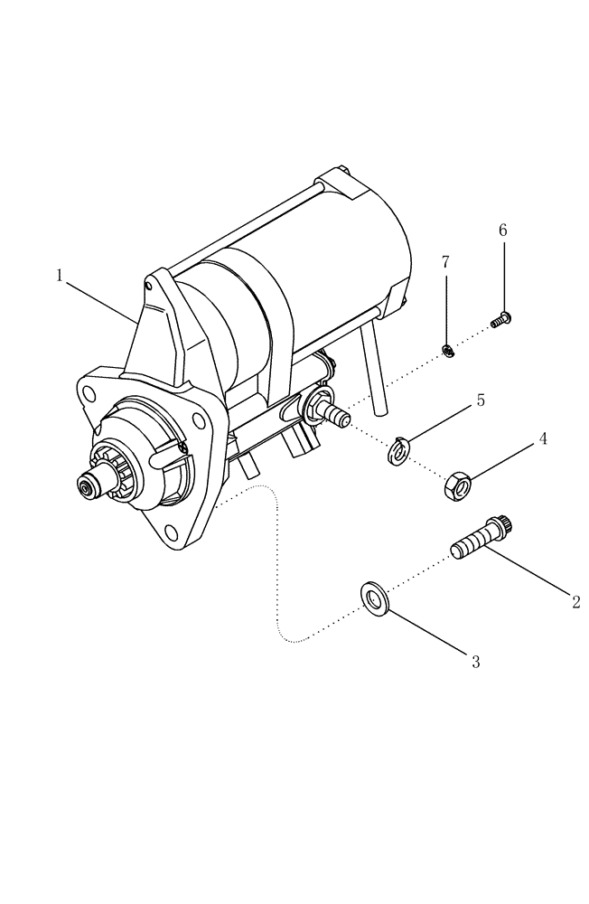 Схема запчастей Case IH MX230 - (04-21) - STARTER - MOUNTING (04) - ELECTRICAL SYSTEMS