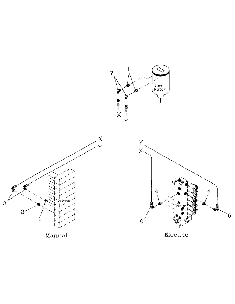 Схема запчастей Case IH 7700 - (B06-30) - HYDRAULIC CIRCUIT, PRIMARY HOOD SLEW Hydraulic Components & Circuits
