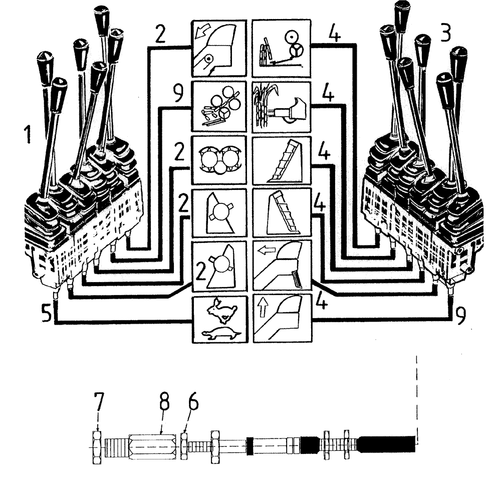 Схема запчастей Case IH 7700 - (A04[06]) - HAND CONTROLS Mainframe & Functioning Components