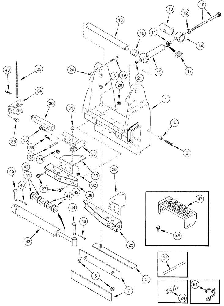 Схема запчастей Case IH CPX420 - (09A-34) - DRUM SUPPORT ASSY - 5 ROW NARROW (13) - PICKING SYSTEM
