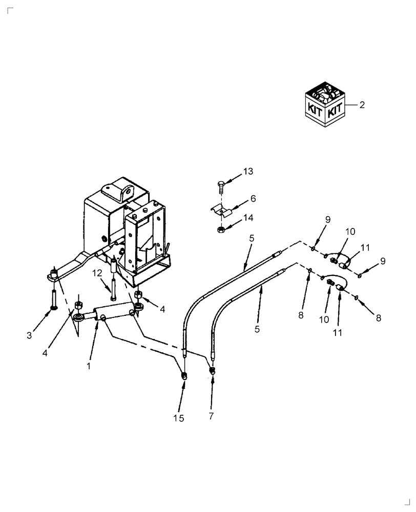 Схема запчастей Case IH BR160 - (702) - BROOM HYDRAULIC ANGLING - 715677016 
