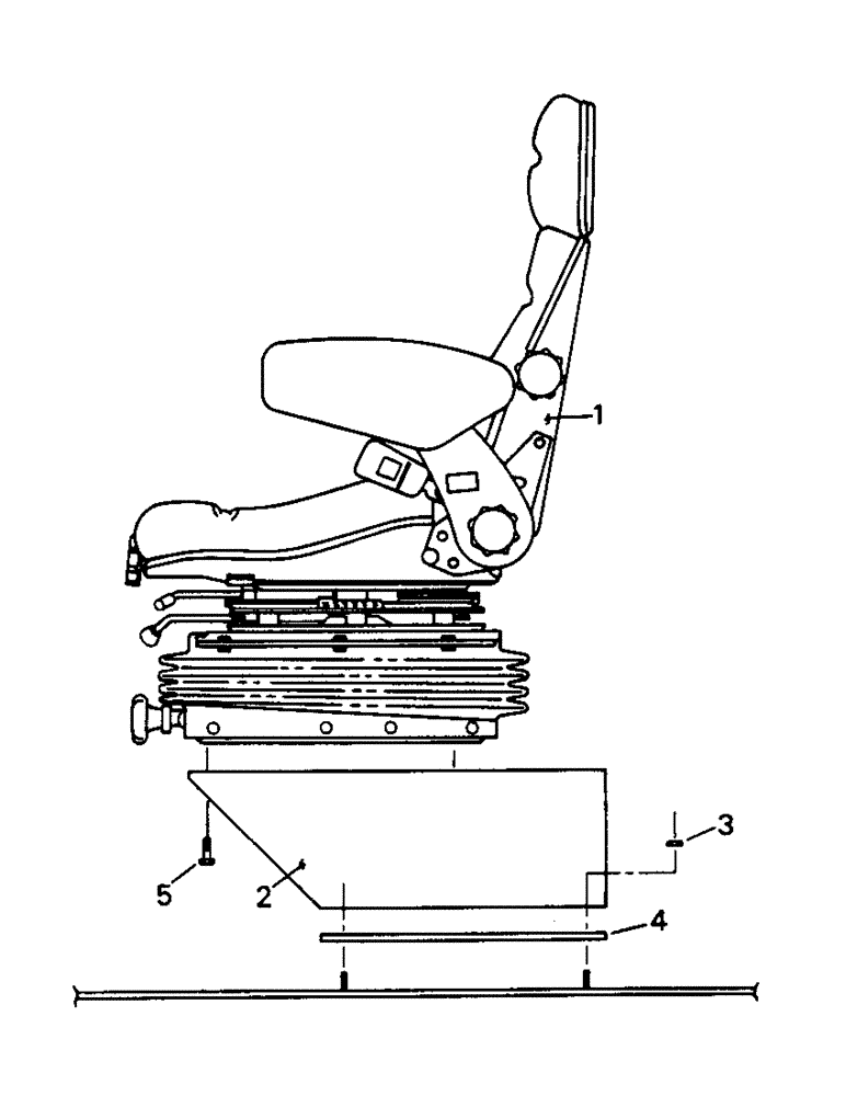 Схема запчастей Case IH PTA270 - (01-18) - SEAT & MOUNTING (10) - CAB