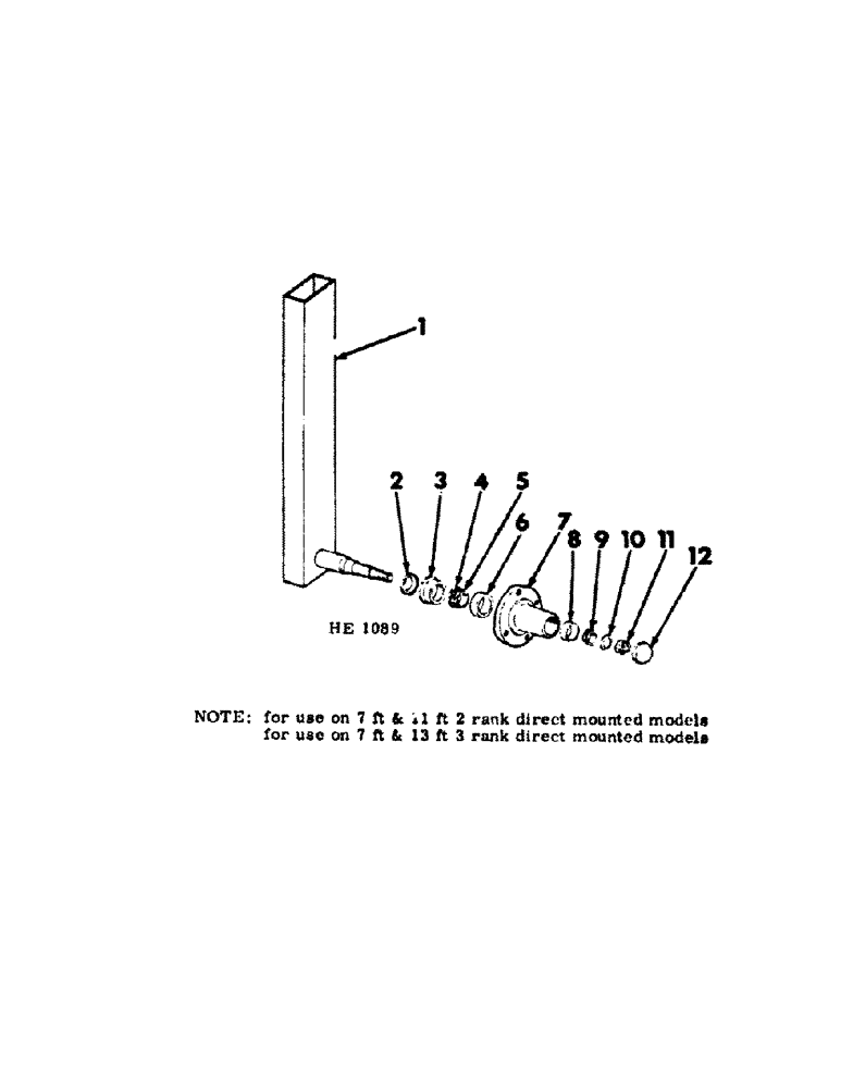 Схема запчастей Case IH 55 - (07-17[A]) - GAUGE WHEEL AXLE & SPINDLE (SLIDE ADJUSTING TYPE) 