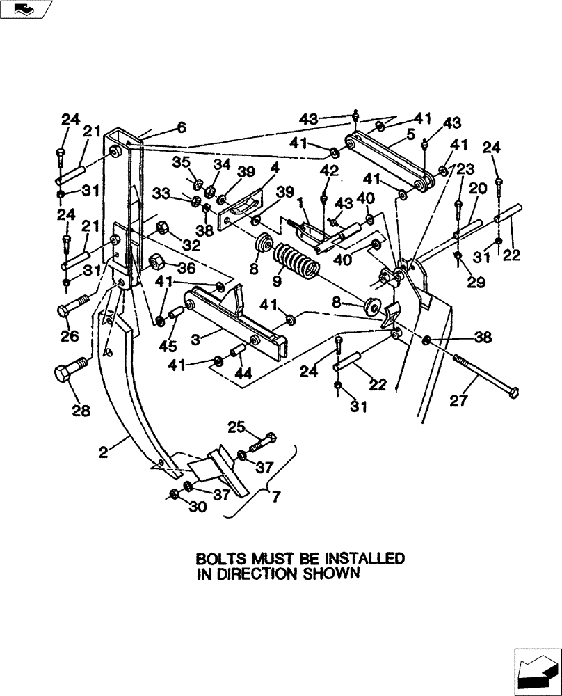 Схема запчастей Case IH TURBO-TIGER - (75.200.03) - AUTO RESET ASSEMBLY (84 PRODUCTION) (39) - FRAMES AND BALLASTING