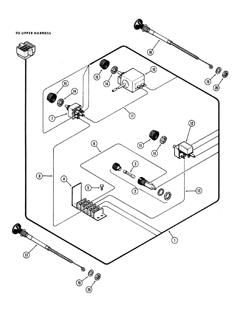 Схема запчастей Case IH 870 - (313A) - CAB, INSTRUMENT PANEL, CONTROLS & WIRING, WITH AIR CONDITIONER, HINSON (09) - CHASSIS/ATTACHMENTS