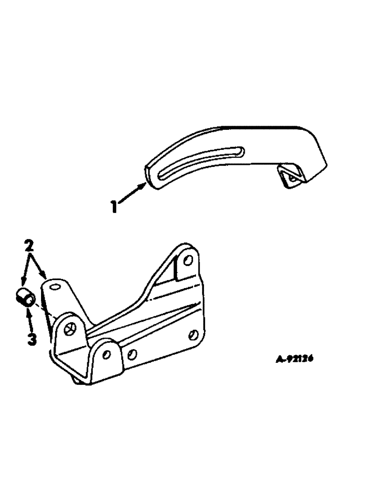 Схема запчастей Case IH V-345 - (B-16) - ALTERNATOR-GENERATOR MOUNTING BRACKETS 