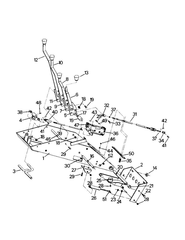 Схема запчастей Case IH KS-280 - (01-23) - TILT CONSOLE ASSEMBLY (10) - CAB