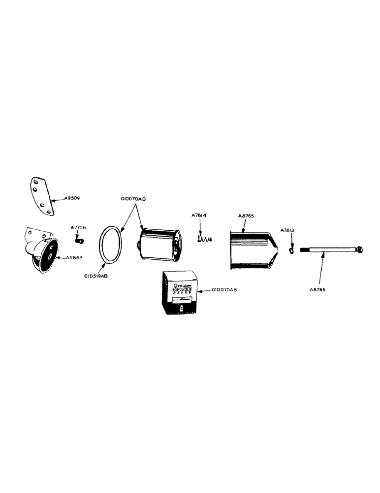 Схема запчастей Case IH 900 - (039) - L.P. GAS ENGINE, LUBRICATING OIL FILTER (02) - ENGINE