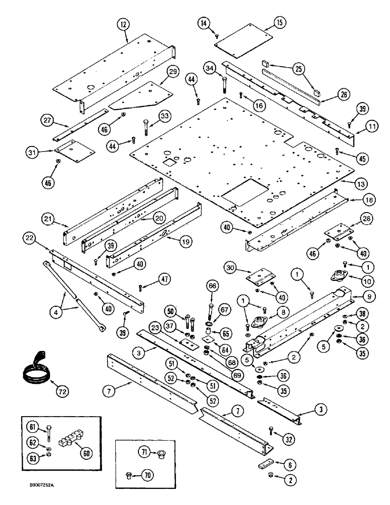 Схема запчастей Case IH 1666 - (9H-22) - OPERATORS PLATFORM (12) - CHASSIS