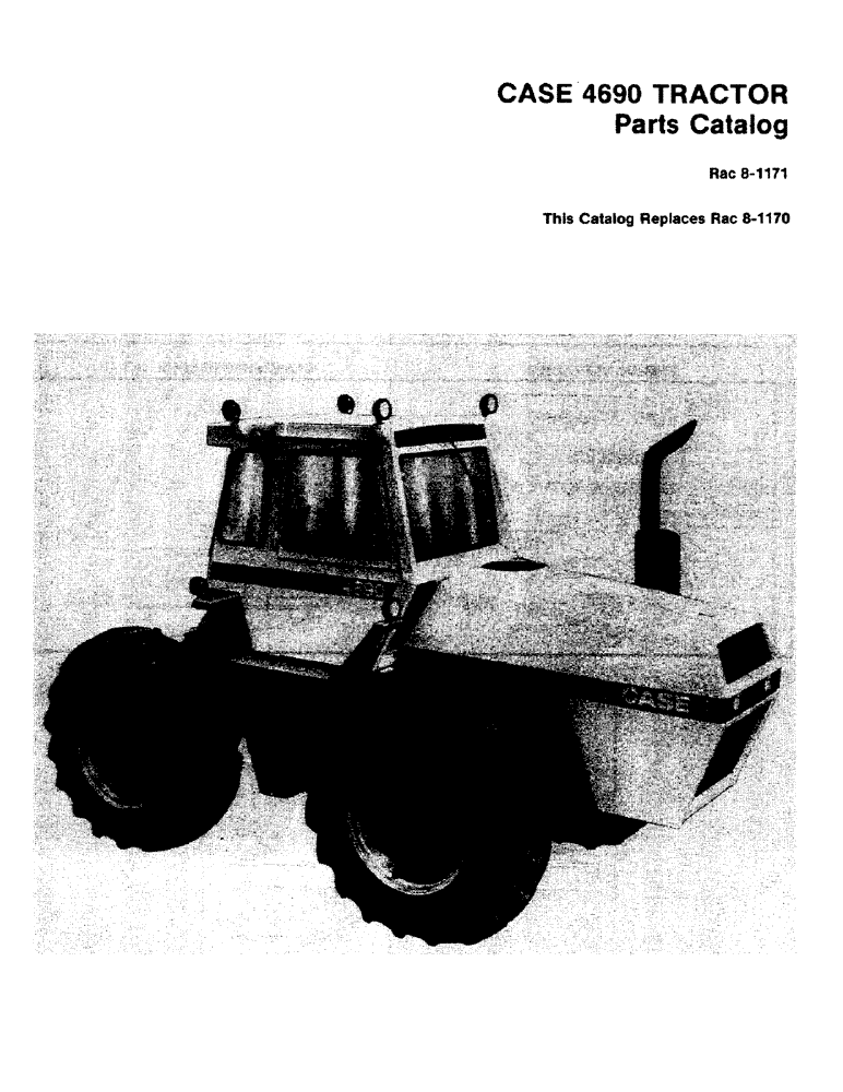 Схема запчастей Case IH 4690 - (1-003) - CASE 4690 TRACTOR (00) - PICTORIAL INDEX