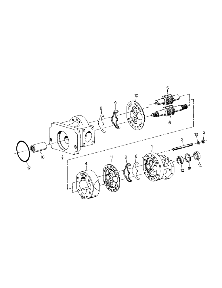 Схема запчастей Case IH CR-1225 - (08-12) - CHARGE PUMP ASSEMBLY, WITH DIFFERENTIAL LOCK (07) - HYDRAULICS