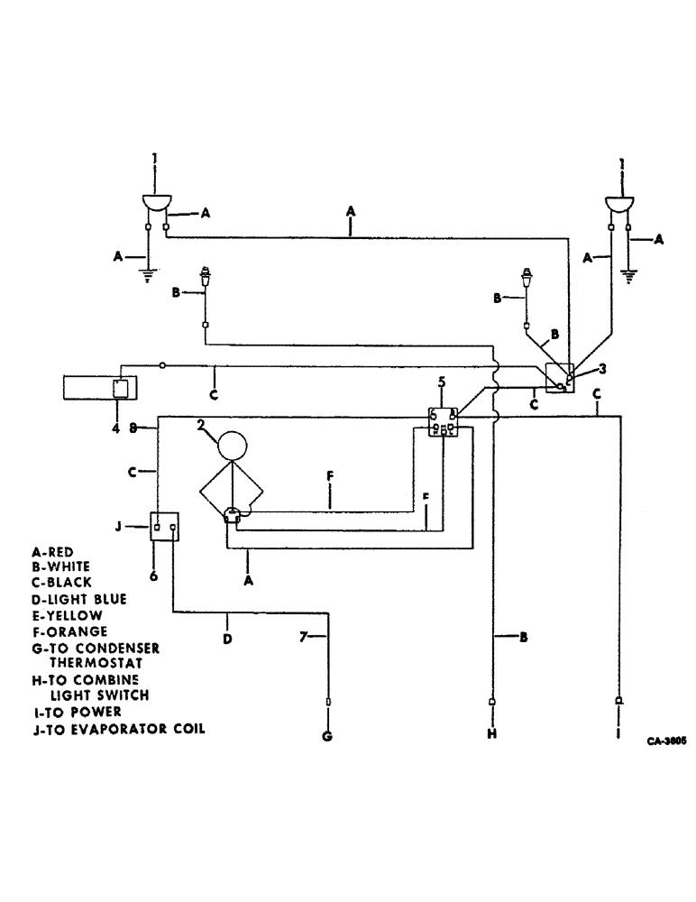 Схема запчастей Case IH 815 - (13-10) - SUPERSTRUCTURE, OPERATORS CAB WIRING (05) - SUPERSTRUCTURE
