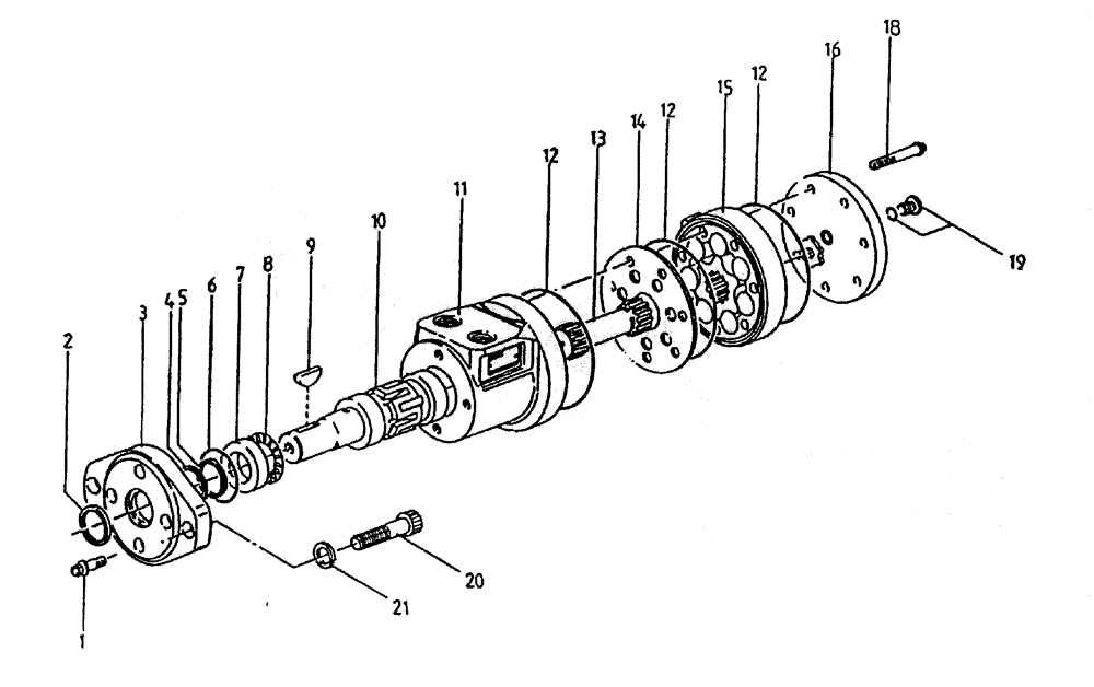 Схема запчастей Case IH 7700 - (B02-15) - HYDRAULIC MOTOR * S CHAR-LYNN: 14 CU.IN. Hydraulic Components & Circuits