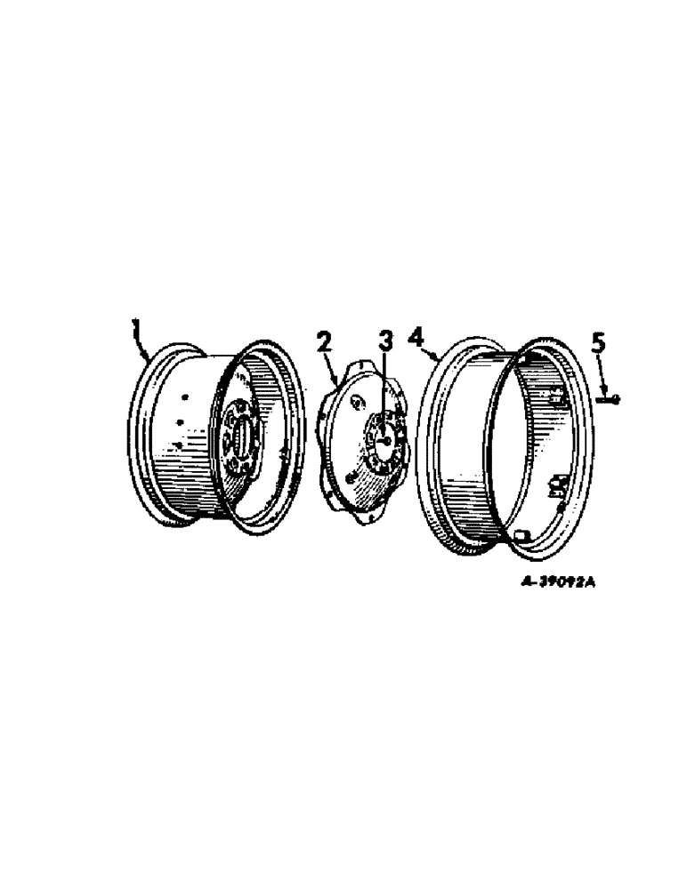Схема запчастей Case IH 574 - (15-02) - WHEELS AND TRACTION, REAR WHEELS Wheels & Traction