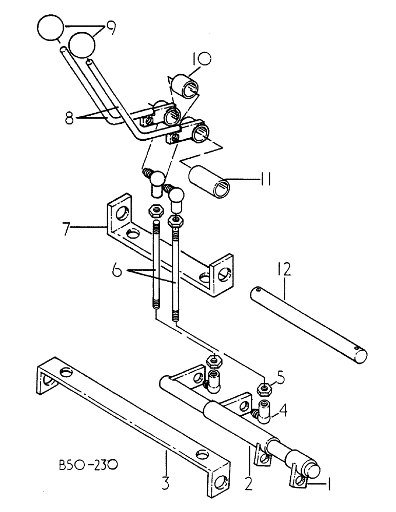 Схема запчастей Case IH 584 - (10-024) - AUXILIARY VALVE CONTROLS, DE-LUXE CAB (07) - HYDRAULICS