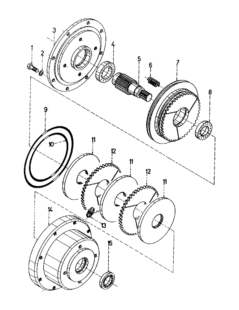 Схема запчастей Case IH 7700 - (A03-07) - MAINFRAME, FAIL SAFE BRAKES, 7700 Mainframe & Functioning Components