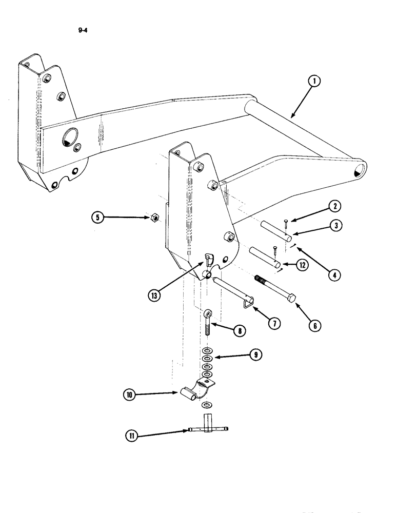 Схема запчастей Case IH 510 - (9-04) - SUBFRAME (09) - CHASSIS/ATTACHMENTS