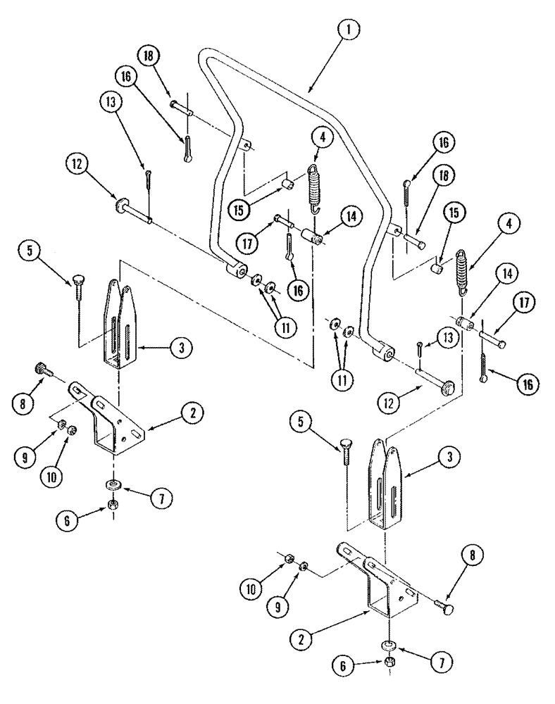 Схема запчастей Case IH STX275 - (09-38) - HOOD LIFT ARM (09) - CHASSIS/ATTACHMENTS